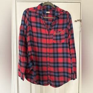 WOMENS FLANNEL • HOLLISTER • MEDIUM